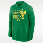 Oregon Sideline Men's Nike Dri-FIT College Long-Sleeve Hooded Top