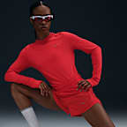 Shorts de correr Dri-FIT de tiro medio con forro de ropa interior para mujer Nike Tempo