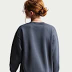 Nike Sportswear Studio Big Kids' (Girls') Oversized Crew-Neck Sweatshirt