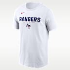 Texas Rangers Bold Team Name Men's Nike MLB T-Shirt