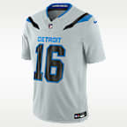 Jersey Nike Dri-FIT de la NFL Limited para hombre Jared Goff Detroit Lions Rivalries Collection