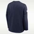 Playera de manga larga Nike Therma-FIT de la NFL para hombre Seattle Seahawks Sideline Coaches