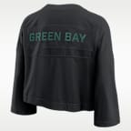 Green Bay Packers Wide Receiver Jersey Fashion Women's Nike Dri-FIT NFL Cropped Top