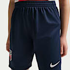 Shorts de fútbol Nike Dri-FIT Replica de la selección de fútbol masculino de Estados Unidos local 2026 Stadium para niños talla grande