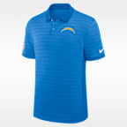 Los Angeles Chargers Sideline Victory Stripe Men's Nike Dri-FIT NFL Polo