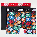 Ropa interior estampada Dri-FIT para niños talla grande (paquete de 2) Nike