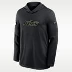 Playera de manga larga Nike Dri-FIT de la NFL con gorro para hombre New York Jets Rivalries Collection Sideline