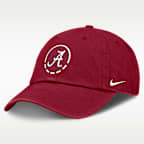 Gorra universitaria Nike ajustable para hombre Alabama Natural Club