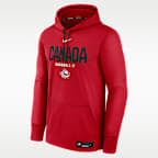 Canada National Baseball Team 2026 World Baseball Classic Authentic Collection Men's Nike Therma Pullover Hoodie