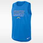 Camiseta de tirantes Nike Dri-FIT de la NFL para hombre Los Angeles Chargers