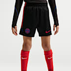 Stickade fotbollsshorts Paris Saint-Germain Strike Nike Dri-FIT för ungdom