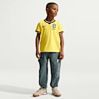 Jersey de fútbol Nike Dri-FIT Replica de Brasil local 2026 Stadium para niños talla pequeña