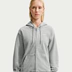 Sudadera con gorro de cierre completo para mujer Nike Studio Fleece Lightweight