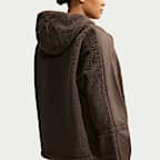 NikeSKIMS Sherpa Women's Oversized Full-Zip Hooded Jacket