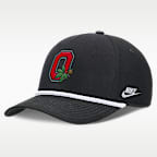 Gorra universitaria Nike ajustable para hombre Ohio State Legacy Basketball Rope Rise