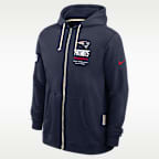 New England Patriots Sideline Standard Issue Men's Nike Dri-FIT NFL Full-Zip Hoodie