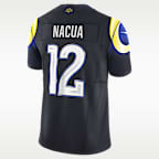 Puka Nacua Los Angeles Rams Rivalries Collection Men's Nike Dri-FIT NFL Limited Jersey
