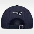 Gorro ajustable Nike de la NFL de los New England Patriots para hombre con marca denominativa Primetime Club