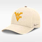 West Virginia Origin of Speed Rise Men's Nike Dri-FIT College A-Frame Adjustable Hat