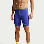 กางเกงวิ่งรัดรูปผู้ชายยาว 1/2 ส่วน Dri-FIT Nike Stride