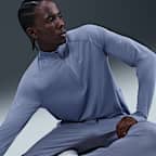 Capa intermedia de correr Dri-FIT de medio cierre para hombre Nike Stride