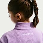 Haut à zip en Fleece Therma-FIT Nike Pro pour pré-ado (fille)