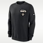 New Orleans Saints Draw Block Club Men's Nike NFL Pullover Crew