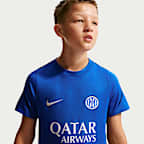 Inter Milan Strike Older Kids' Nike Football Dri-FIT Short-Sleeve Top