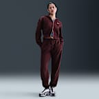 Nike Sportswear Phoenix Fleece Women's Loose Full-Zip Cropped Hoodie