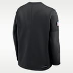 Playera de manga larga Nike Therma-FIT de la NFL para hombre New York Jets Sideline Coaches