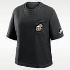 New Orleans Saints Rewind Pocket Boxy Women's Nike NFL T-Shirt
