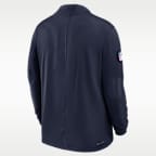 Dallas Cowboys Sideline Men's Nike Dri-FIT NFL 1/2-Zip Top