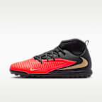Tacos de fútbol para pasto sintético (turf) Nike Phantom 6 High Club