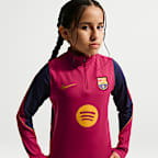 Haut d'entraînement de football en maille Nike Dri-FIT FC Barcelona Strike pour ado