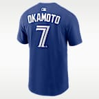 岡本 和真 トロント ブルージェイズ ヒューズ メンズ ナイキ MLB Tシャツ