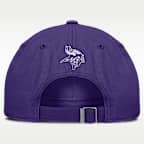 Gorro ajustable Nike de la NFL para hombre de los Minnesota Vikings con marca denominativa Primetime Club