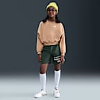 Sudadera de cuello redondo Dri-FIT de corte cuadrado para niña Nike Sportswear Club Fleece