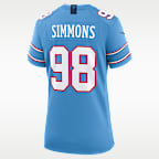 Jeffery Simmons Tennessee Titans Women's Nike NFL Game Jersey