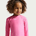 Nike Swim Little Kid's (Girls') Long Sleeve Hydroguard + Midkini Set