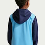 Completo con pantaloni e maglia in tessuto Dri-FIT con zip a tutta lunghezza Nike – Bambino/a