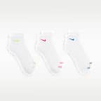 Calcetines de entrenamiento al tobillo (3 pares) Nike Everyday Plus Cushioned
