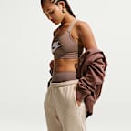 Pantalon à ourlet ouvert taille mi-haute Nike Studio Fleece Medium Weight pour femme