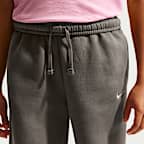 Nike Sportswear Studio Fleece Girls' Open-Hem Trousers