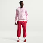 Pants de tejido Fleece con puño con efecto lavado para hombre Nike Sportswear Club