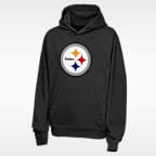 Sudadera con gorro sin cierre Nike de la NFL para niños talla grande T. J. Watt Pittsburgh Steelers