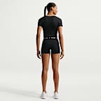 Playera de manga corta Dri-FIT de jacquard cropped para mujer Nike Pro