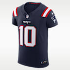 Drake Maye New England Patriots Men's Nike Dri-FIT NFL Elite Jersey