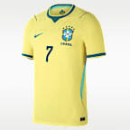 Vinícius Júnior Brazil National Team 2026 Match Home Men's Nike Dri-FIT ADV Soccer Jersey