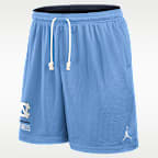 North Carolina Courtside Men's Jordan Brand Dri-FIT College Reversible Shorts
