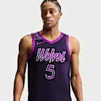 Jersey Nike Dri-FIT ADV de la NBA Authentic para hombre Anthony Edwards Minnesota Timberwolves City Edition